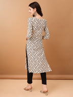 Embroidered & Printed Kurta With Pant & Printed Dupatta, Black - Hiral Fashion | Grocsy