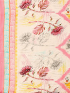 Embroidered & Printed Kurta With Pant & Printed Dupatta, Pink - Hiral Fashion | Grocsy