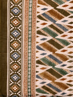Embroidered & Leheriya Printed Kurta With Pant & Printed Dupatta, Green - Hiral Fashion | Grocsy