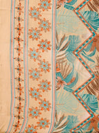 Embroidered & Botanical Printed Kurta With Pant & Printed Dupatta, Blue - Hiral Fashion | Grocsy