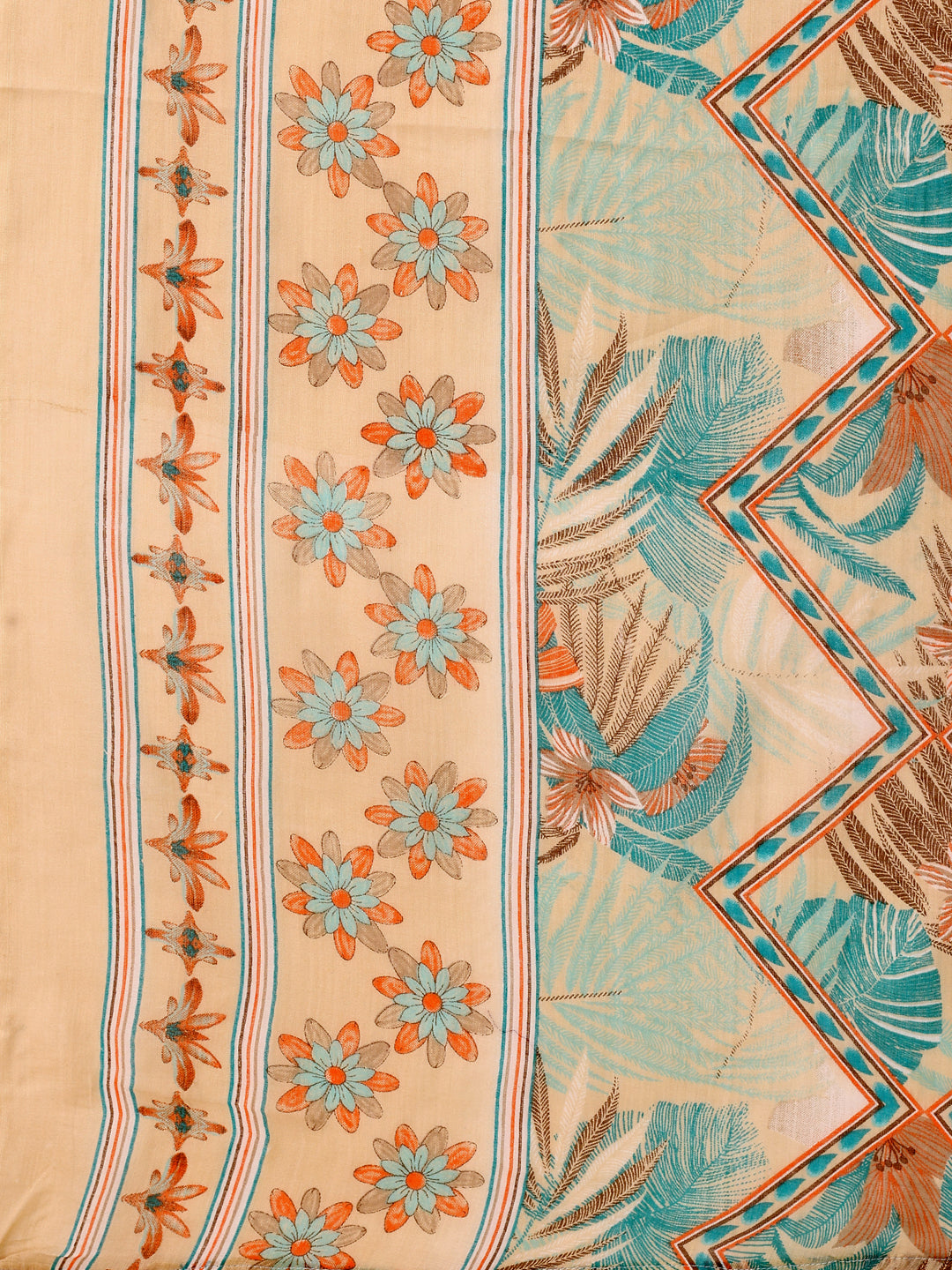 Embroidered & Botanical Printed Kurta With Pant & Printed Dupatta, Blue - Hiral Fashion | Grocsy