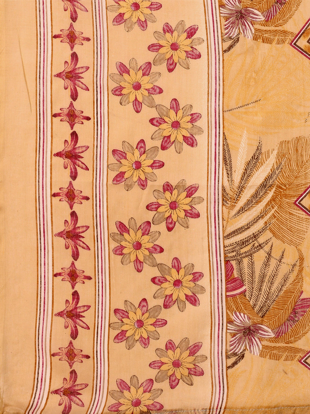 Embroidered & Botanical Printed Kurta With Pant & Printed Dupatta, Yellow - Hiral Fashion | Grocsy