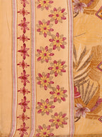 Embroidered & Botanical Printed Kurta With Pant & Printed Dupatta, Yellow - Hiral Fashion | Grocsy