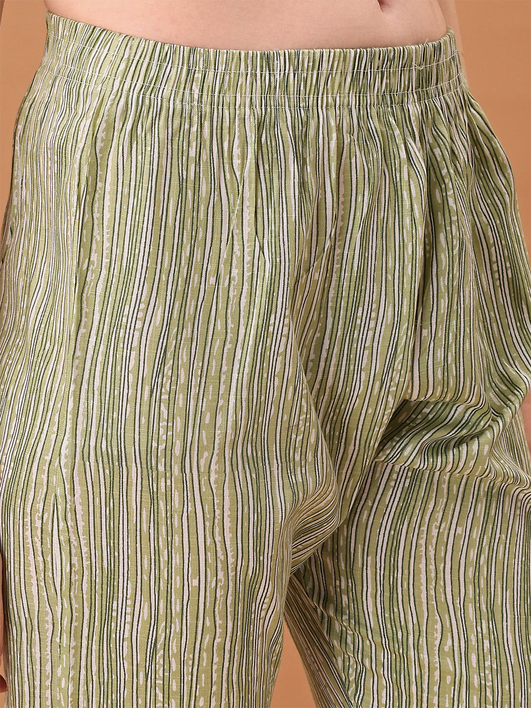 Embroidered & Floral Printed Kurta With Pant & Printed Dupatta, Green - Hiral Fashion | Grocsy