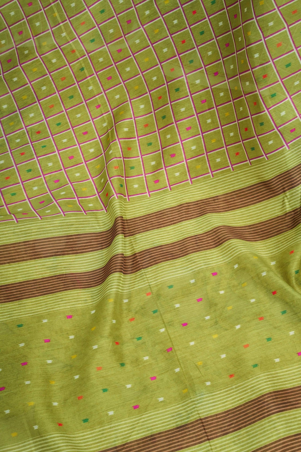 Dwija Fashion Mint Green Party Wear Printed Linen Ready To Wear Saree With Unstitched Blouse | Grocsy
