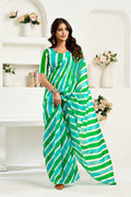 Dwija Fashion Multicolor Party Wear Printed Linen Ready To Wear Saree With Unstitched Blouse | Grocsy