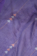 Dwija Fashion Navy Blue Party Wear Printed Linen Ready To Wear Saree With Unstitched Blouse | Grocsy