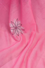 Dwija Fashion Pink Party Wear Printed Linen Ready To Wear Saree With Unstitched Blouse | Grocsy