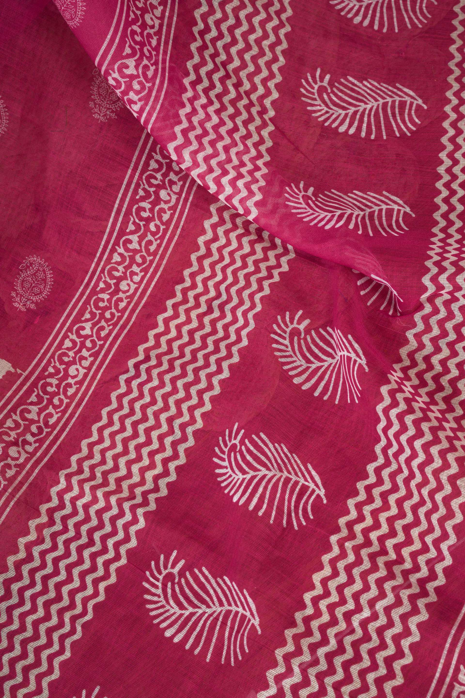 Dwija Fashion Pink Party Wear Printed Linen Ready To Wear Saree With Unstitched Blouse | Grocsy