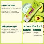 PLIX The Plant Fix Avocado Ceramide Moisture Rush - Cleanser & Cream | Grocsy