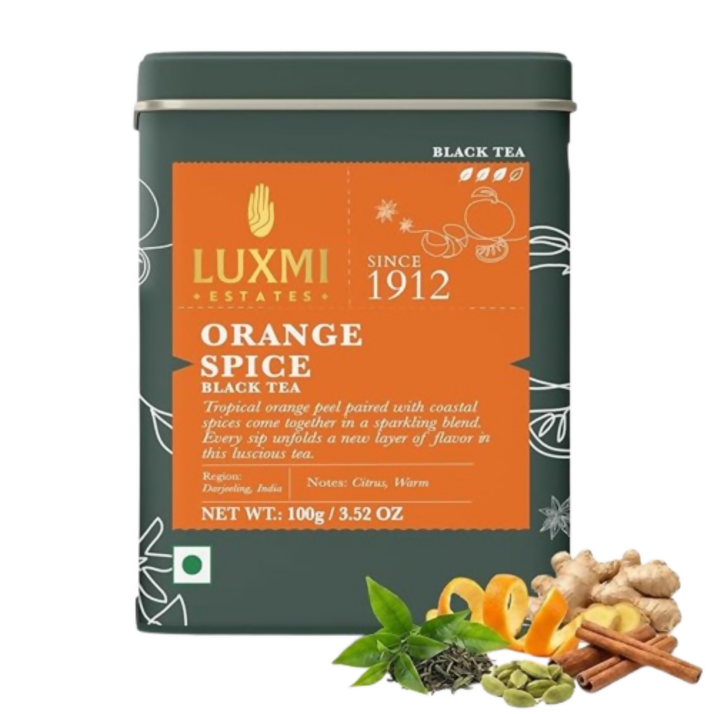 Luxmi Estates Orange Spice Black Tea | Grocsy