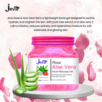 Jeva Rose and Aloe Vera Facial Massage Gel | Grocsy