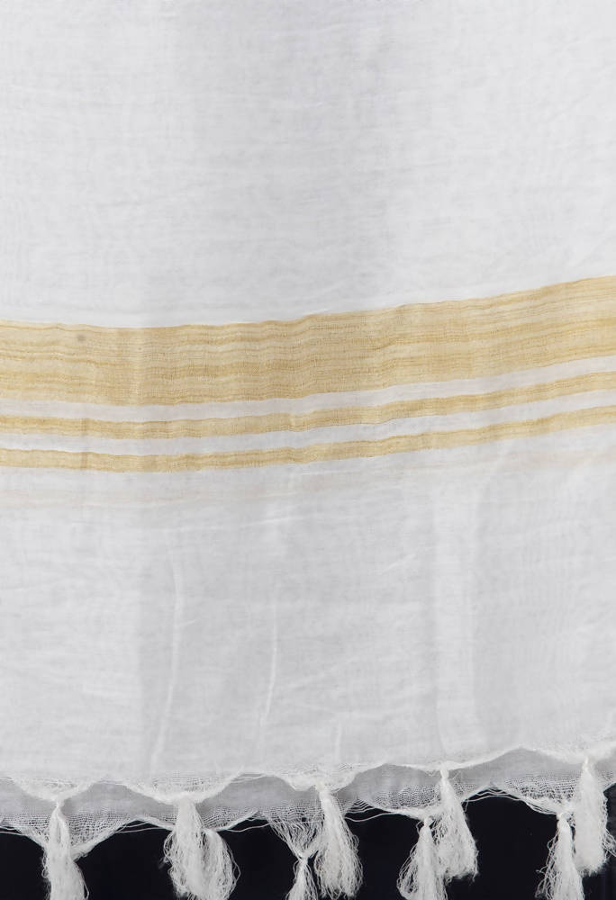 Mominos Fashion Moeza Slub Cotton Off White Dupatta | Grocsy