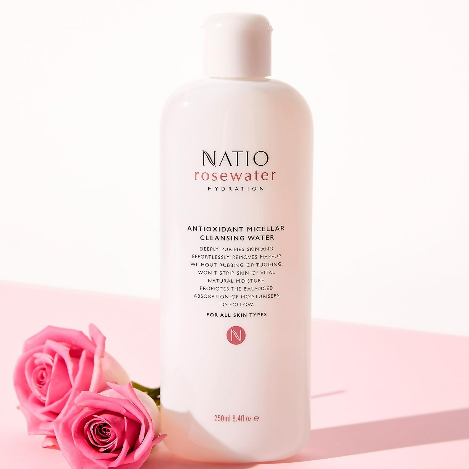 Natio Rosewater Micellar Cleansing Water | Grocsy