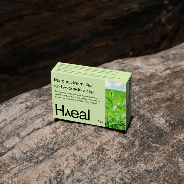 Haeal Matcha Green Tea and Avocado Soap | Grocsy