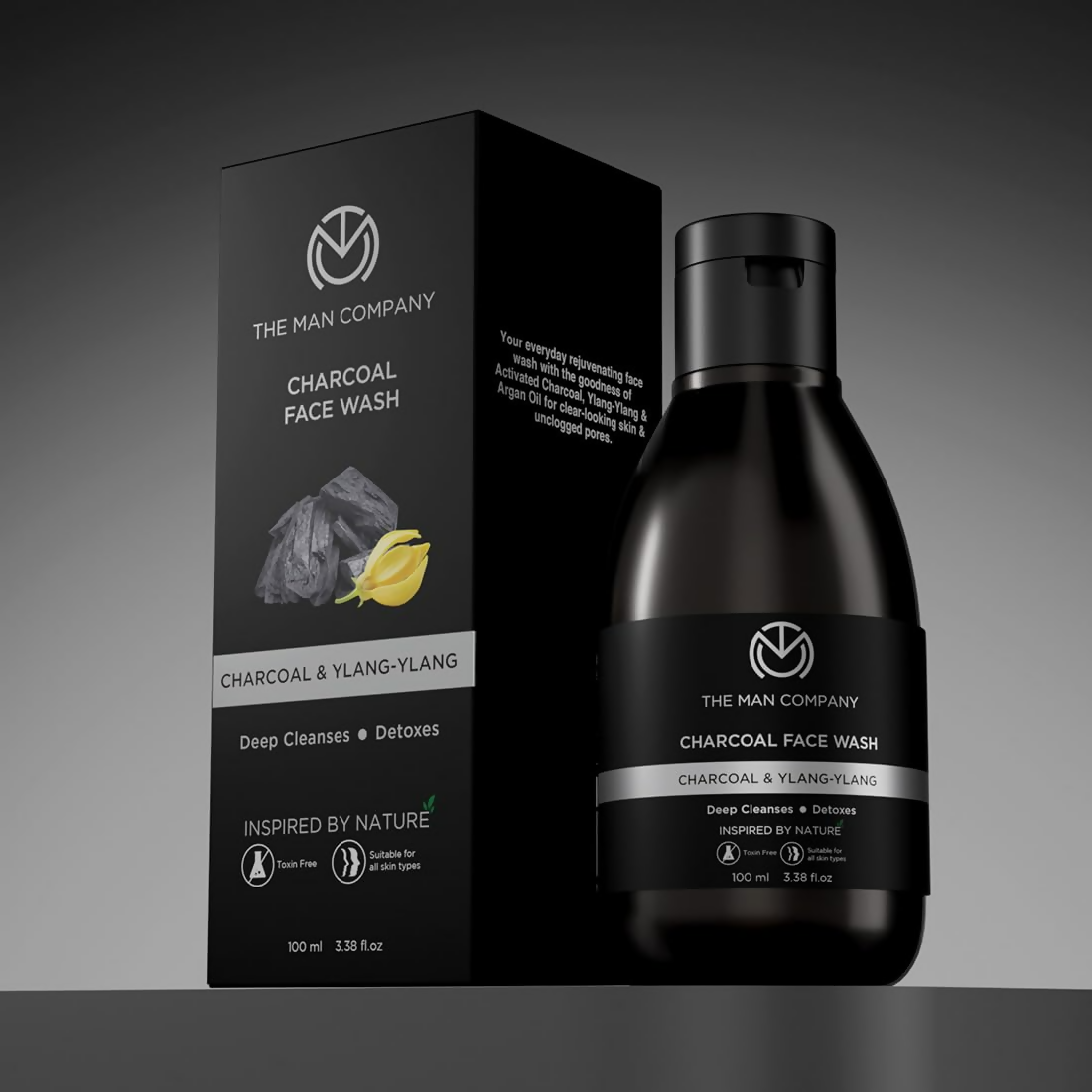 The Man Company Activated Charcoal Face Wash For Men | Grocsy