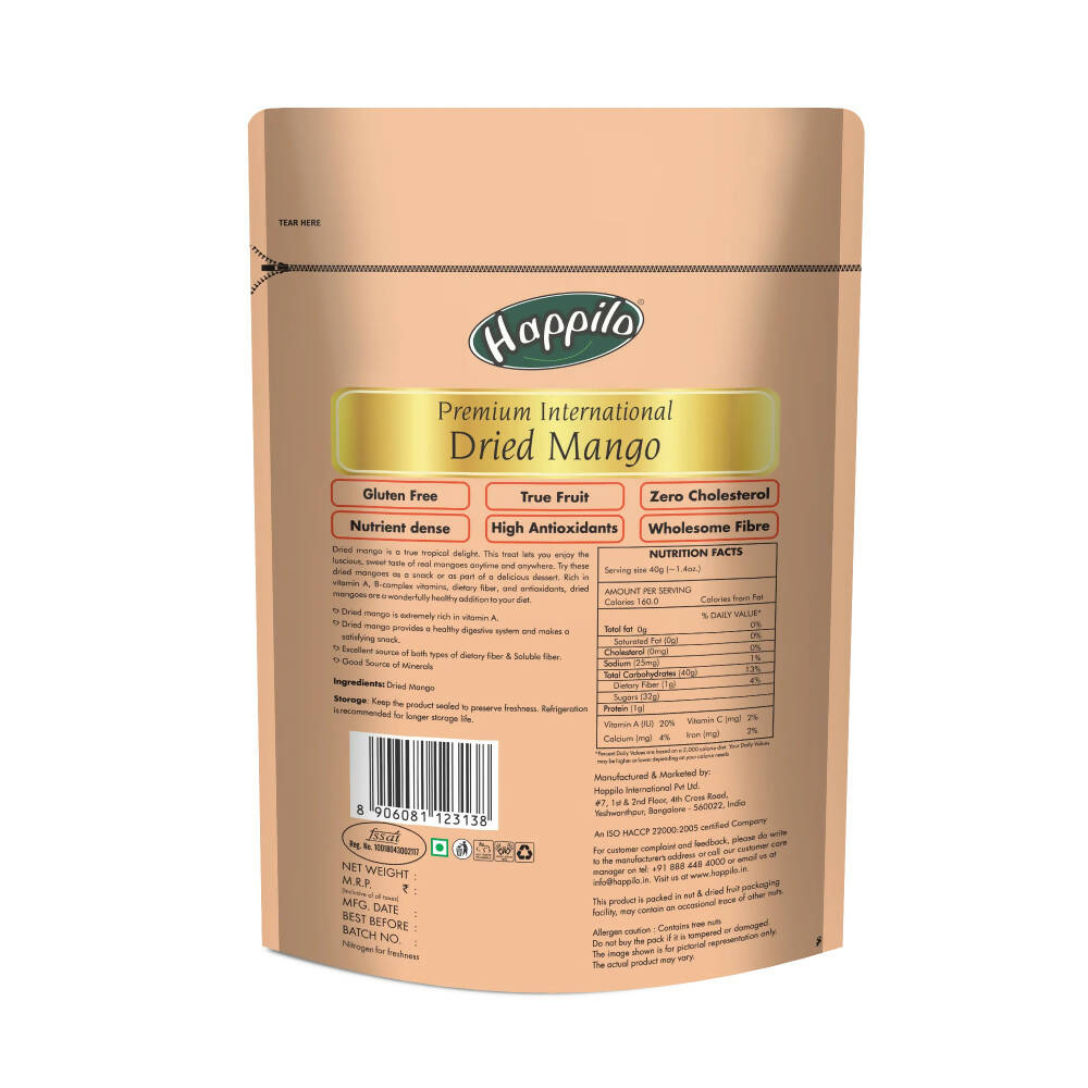 Happilo Premium International Dried Mango | Grocsy