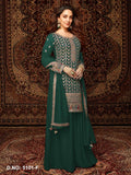 Anaita Dark Green Premium Embroidered Chiffon Salwar Suit | Grocsy
