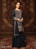 Anaita Black Premium Embroidered Chiffon Salwar Suit | Grocsy
