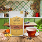 TEAFORA Desi Kadha | Immunity Booster Herbal Tea | Indian Superfoods Turmeric, Amla, Tulsi, Ginger & Rock Salt | Relaxing & Warming | 100% NATURAL | Grocsy