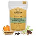 TEAFORA Turmeric Ashwagandha Latte | Golden Milk Powder | Authentic Indian Remedy | Supports Immunity and Improves Overall Health | 100% NATURAL | Grocsy