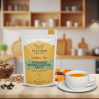TEAFORA Turmeric Ashwagandha Latte | Golden Milk Powder | Authentic Indian Remedy | Supports Immunity and Improves Overall Health | 100% NATURAL | Grocsy