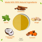 TEAFORA Turmeric Ginger Coconut Latte | Indian Superfoods with Coconut Milk Powder | Aids Digestion, Relieves Stress & Supports Immunity | 100% NATURAL | Grocsy