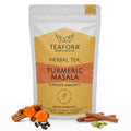 TEAFORA Turmeric Masala Herbal Tea | CAFFEINE-FREE | 100% NATURAL | Immunity Support Tea | Turmeric, Cinnamon, Cardamom, Black Pepper, Lemongrass | Grocsy