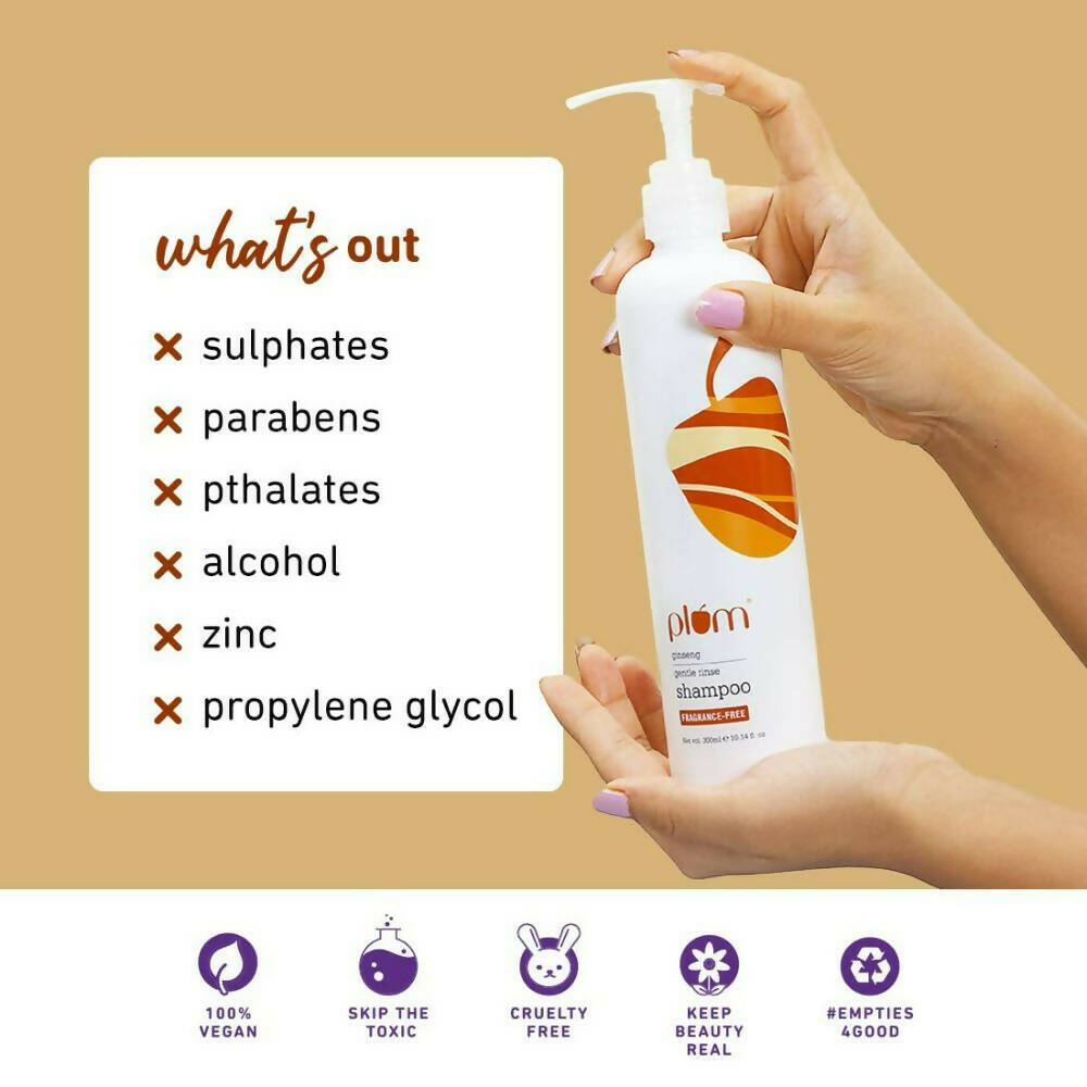Plum Ginseng Gentle Rinse Shampoo | Grocsy