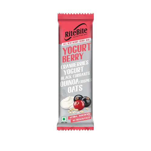 RiteBite Max Protein Yogurt Energy Berry Nutrition Bar | Grocsy