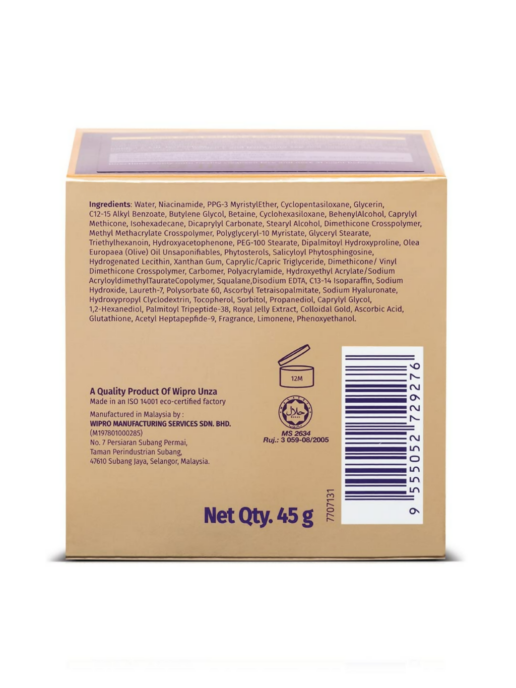 Rania Night Cream with Vitamin C, 24K Gold, Niacinamide | Grocsy