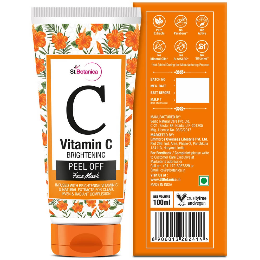 St.Botanica Vitamin C Brightening Peel Off Mask | Grocsy