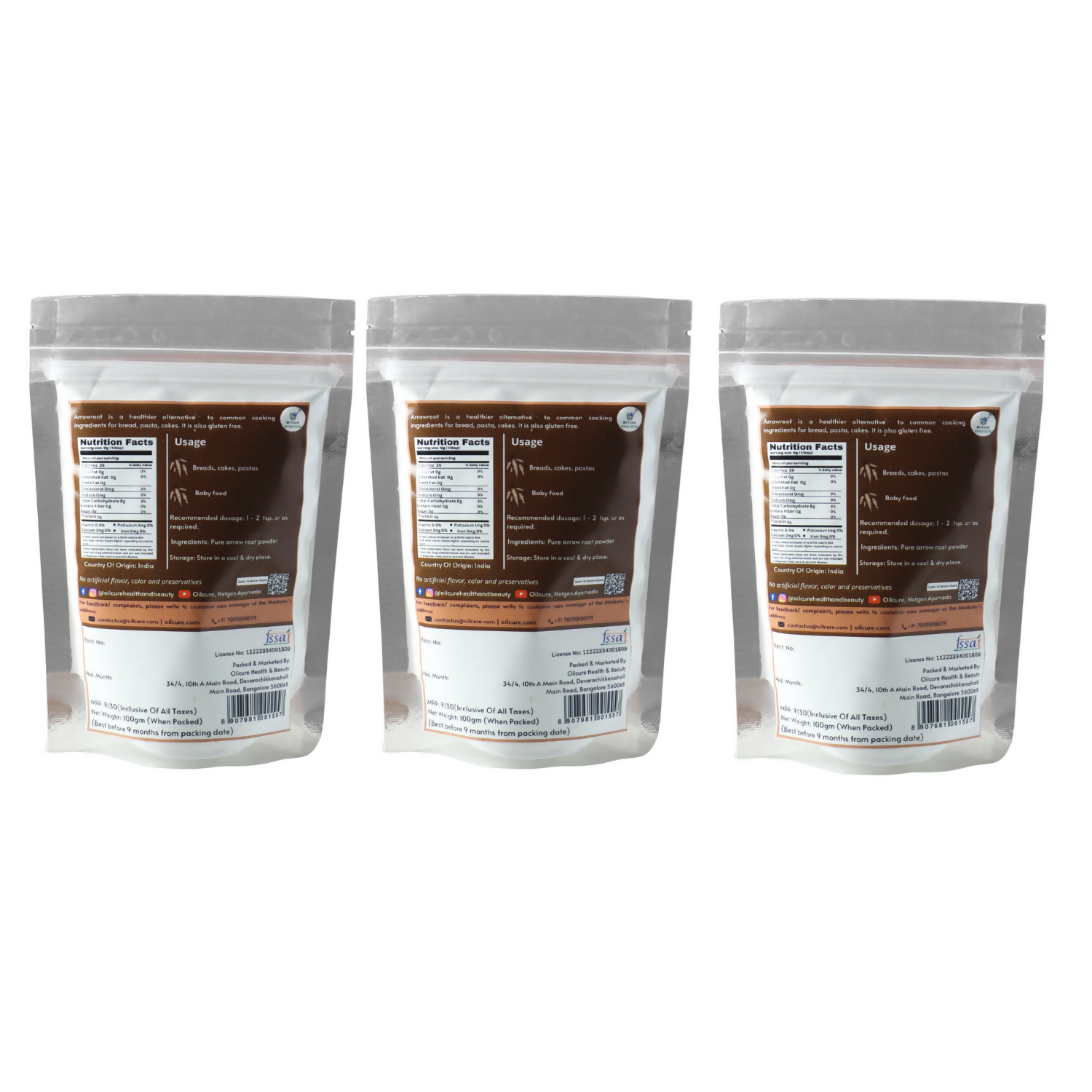Nxtgen Ayurveda Arrowroot Powder | Grocsy