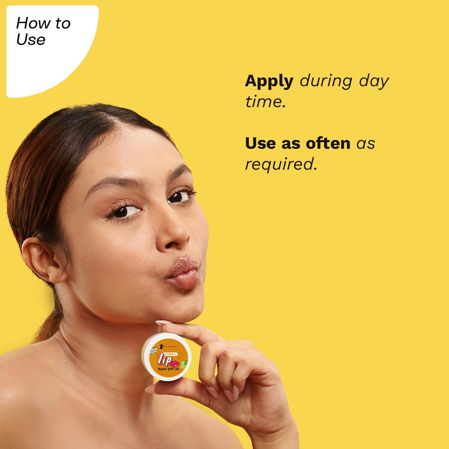 Pilgrim Vitamin C Lip Balm SPF 30 with Australian Kakadu Plum & Shea Butter For Smooth Soft Lips, Soothing & Hydrating Dry & Chapped Lips | Grocsy