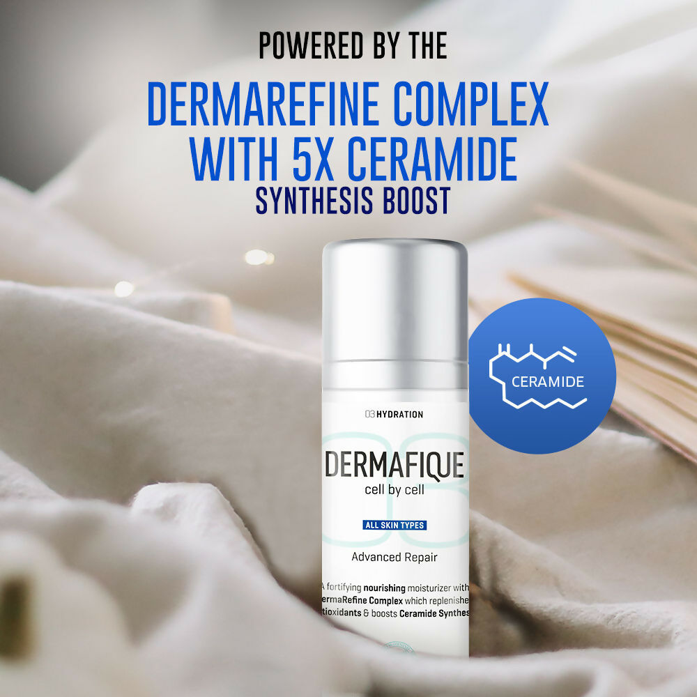 Dermafique Advanced Repair Night Cream With Niacinamide, Repairs Skin Damage | Grocsy