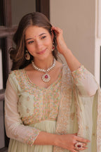 Joban Fashion Pista Georgette Sequence Embroidery Work Kurta Set | Grocsy