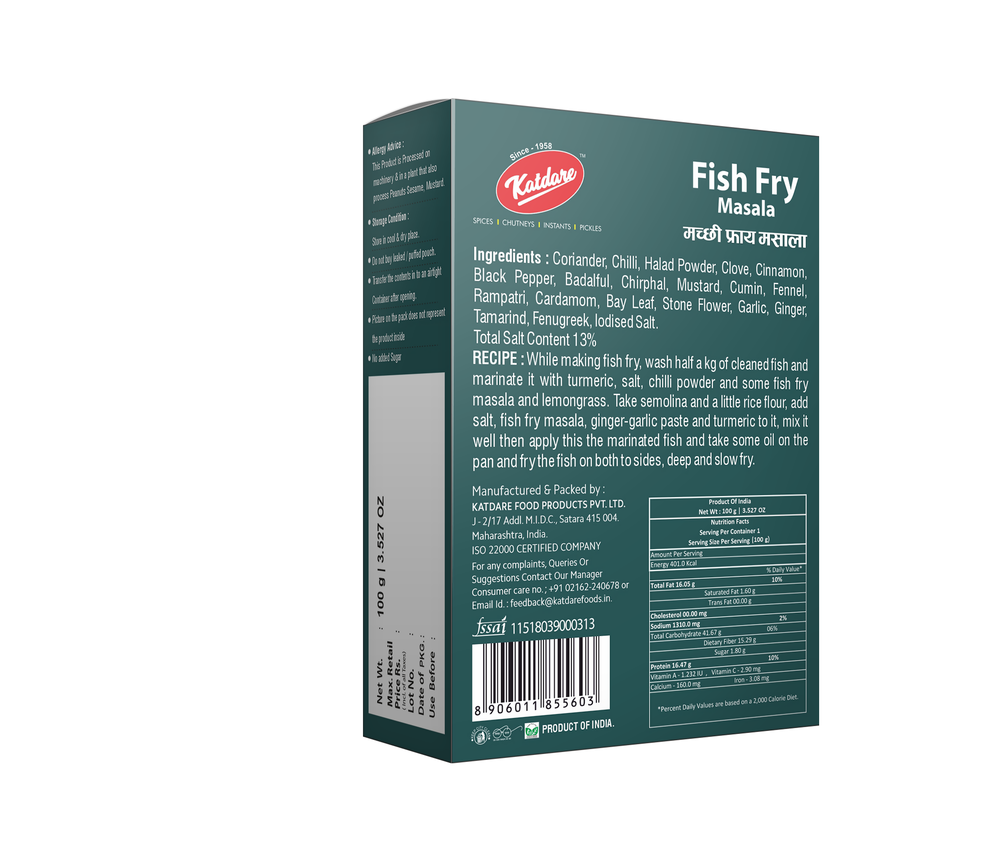 Katdare Foods Fish Fry Masala