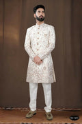 Joban Fashion Men's Base Off-White TR Kurta with Pyjama | Grocsy