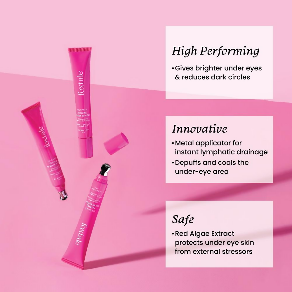 Foxtale Firming Eye Cream With Peptides For Brighter Under Eyes | Grocsy