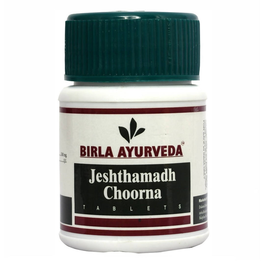 Birla Ayurveda Jeshtamadh Choorna Tablets | Grocsy