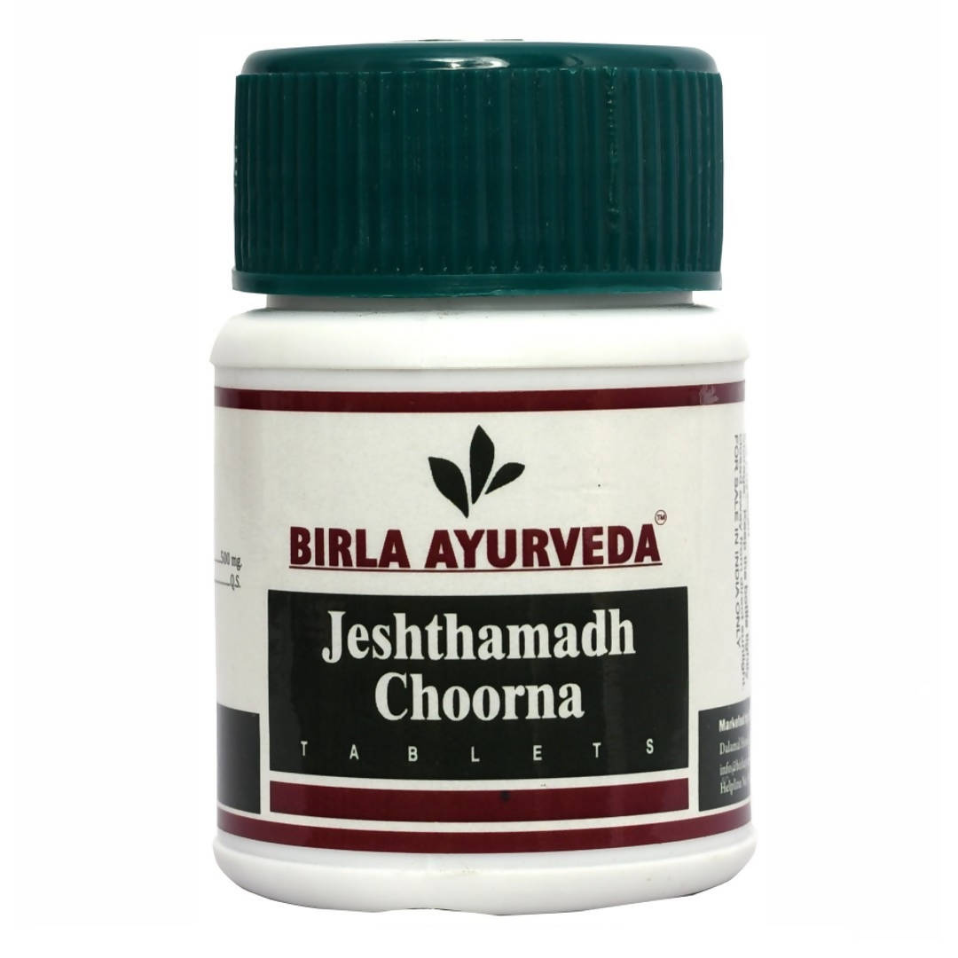 Birla Ayurveda Jeshtamadh Choorna Tablets | Grocsy