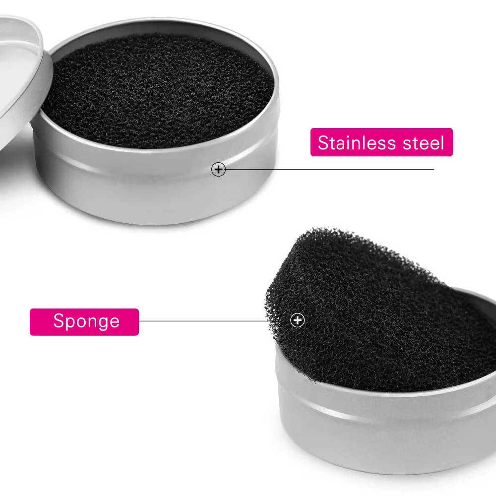Bronson Professional Makeup Brush Cleaner Sponge Tin Quick Cleaning | Grocsy