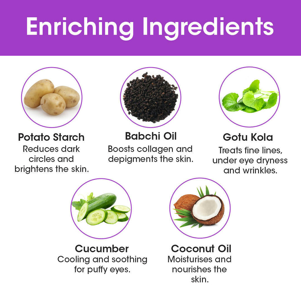 TAC - The Ayurveda Co. Bakuchiol Under Eye Gel with Potato Starch | Grocsy