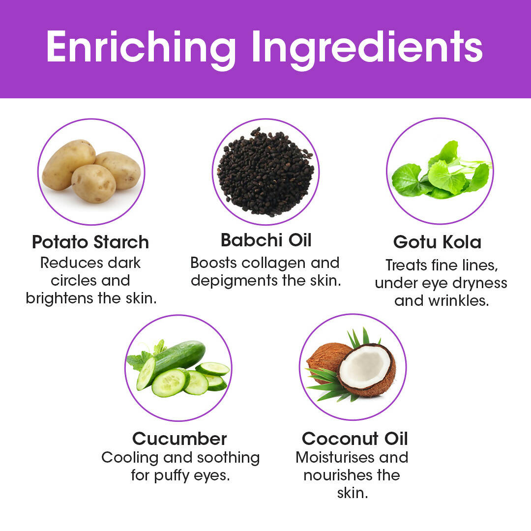 TAC - The Ayurveda Co. Bakuchiol Under Eye Gel with Potato Starch | Grocsy