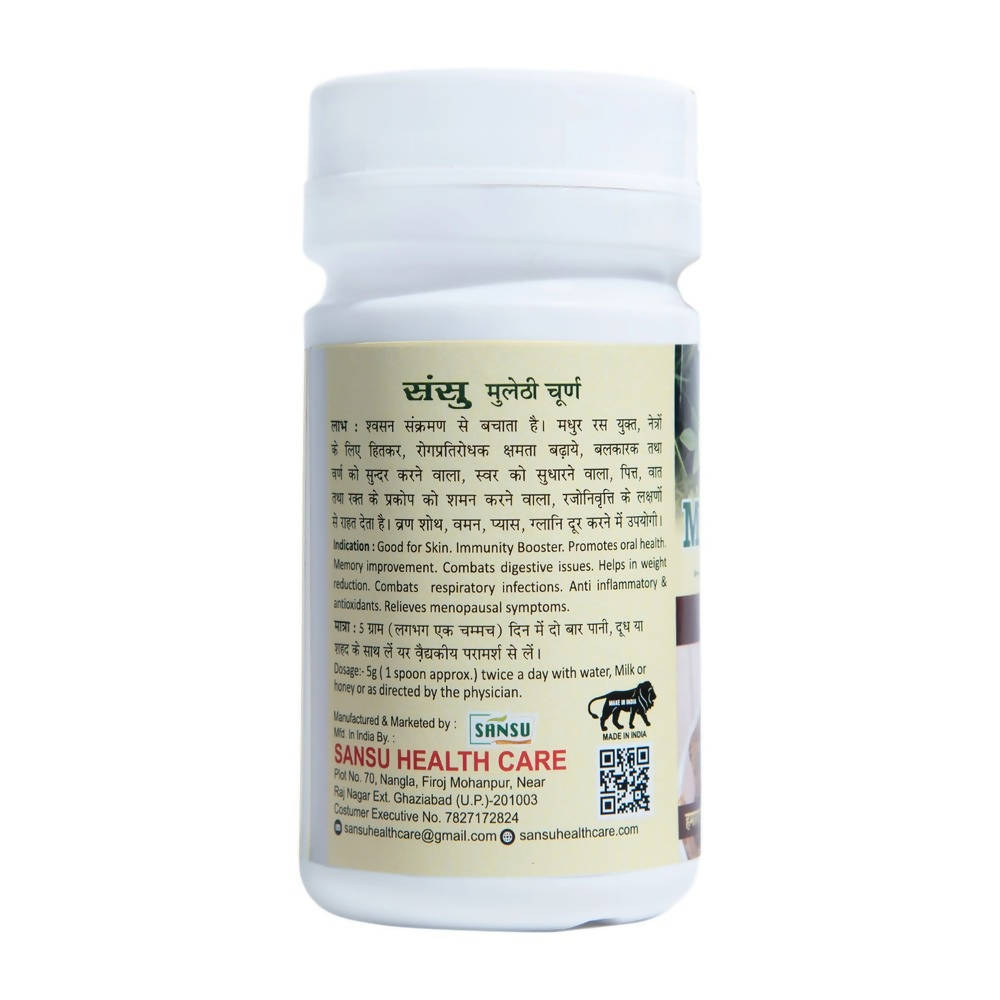 Sansu Mulethi Churna - Limited Time Offer - Swadesiicart
