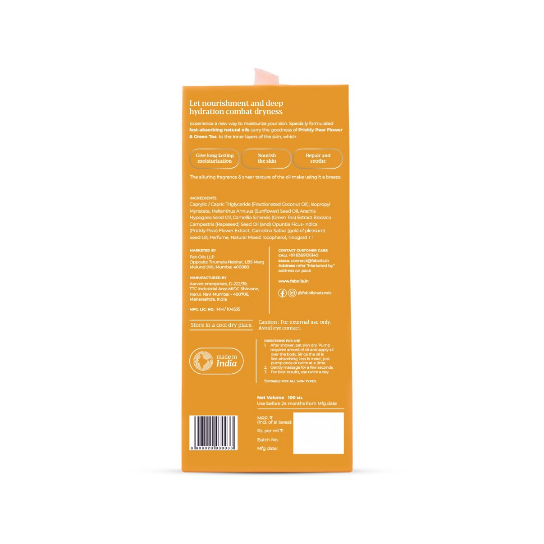Fab Oils Skin Quench Body Oil For Daily Deep Hydration | Grocsy
