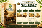 VedaRasa Premium Sattu Powder – Organic Roasted Chana Powder | Grocsy