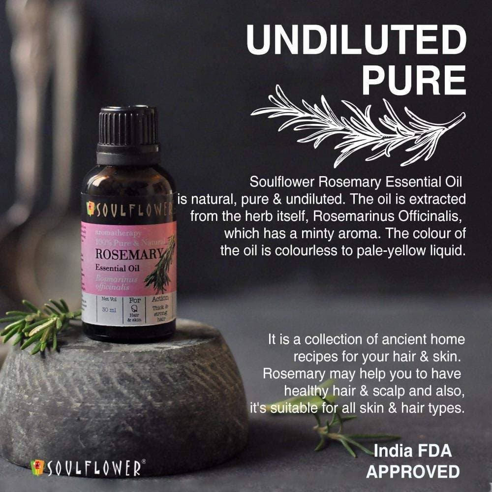 Soulflower Rosemary Essential Oil | Grocsy