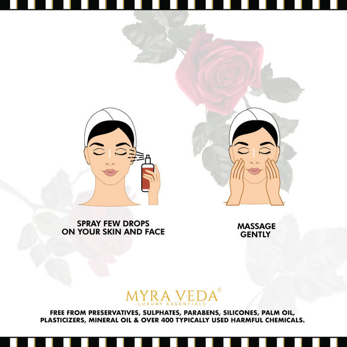 Myra Veda Pure Rose Water | Grocsy