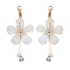 Trendoo Jewelry Gold-Polished Stylish Fancy Party Wear Beige Drops | Grocsy